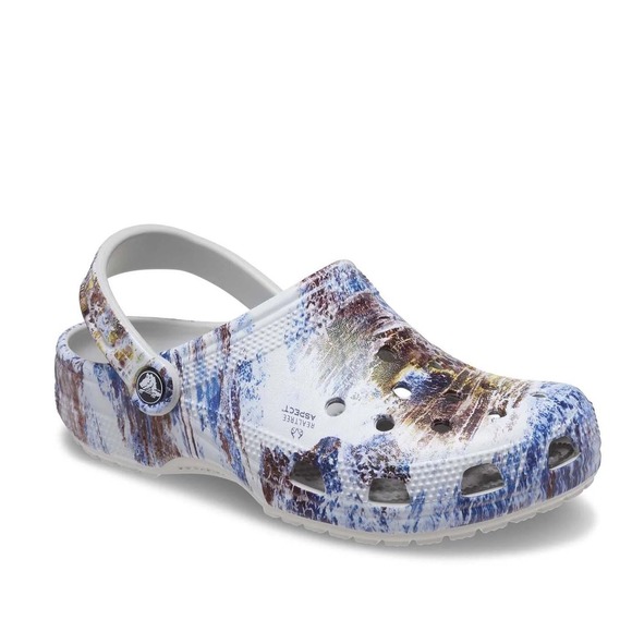 Crocs Realtree Aspect Blue Brown Atmosphere Camo Clogs‎ Womens Size 7 Shoes NWT - Picture 7 of 15